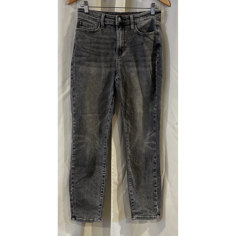 Judy Blue Jeans Womens 7/28 Gray Denim Mid Rise Slim Fit